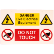 DANGER LIVE ELEC EQUIP.