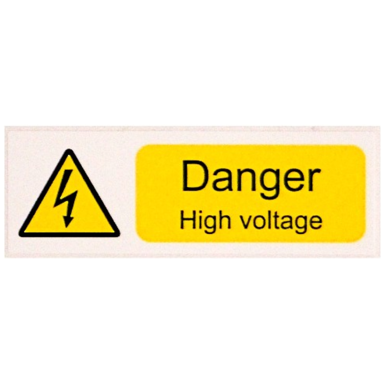 DANGER HIGH VOLTAGE LABELS (PACK 10)