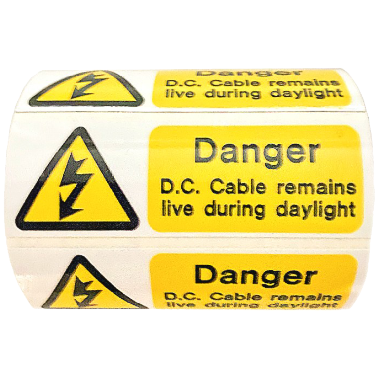 DC CABLE REMAINS LIVE (PACK 250)