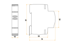 BLANK MODULE 18X81X70MM