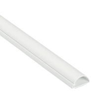 Trunking 1/2 Round Mini Self Adhesive 30x15mmx3m White