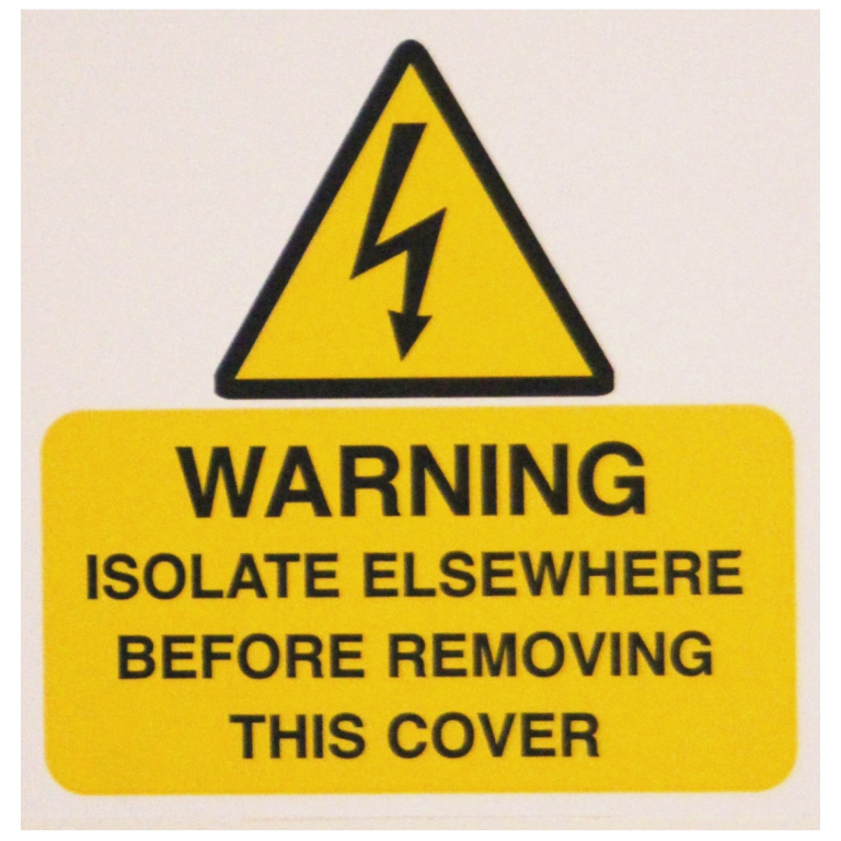 WARNING ISOLATE EVERYWHERE LABELS (PACK 10)