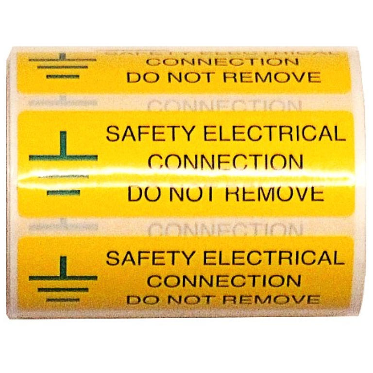 SAFETY ELECTRICAL CONNECTION LABELS (PACK 250)