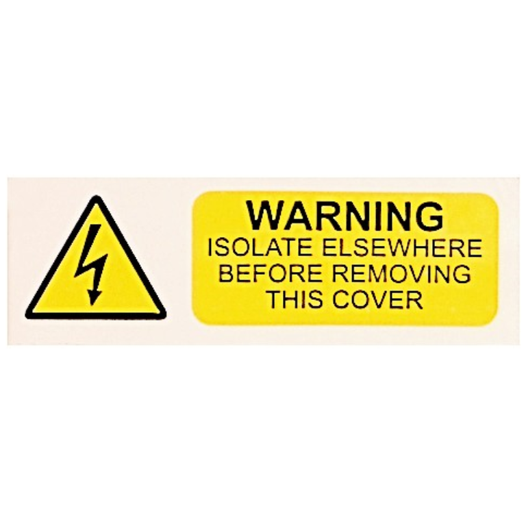 WARNING ISOLATE EVERYWHERE LABELS (PACK 10)