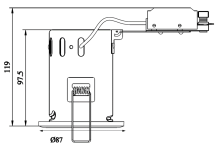 IP65 SATIN CHR D/L