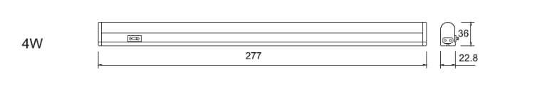 MLA UCLCT4 4W CCT UNDECABINET LIGHT | 277MM