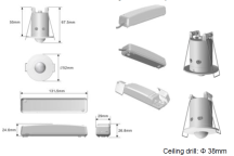 IP20 Mini 360Â° PIR Sensor with Power Module - Recess Mounting