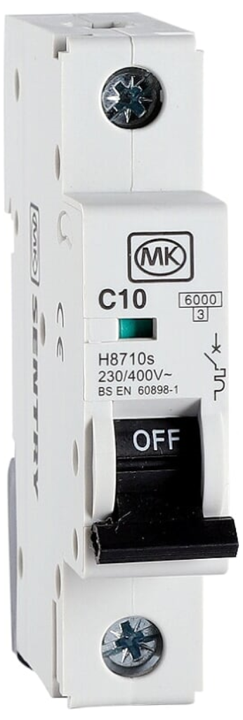 CIRC H8710S MCB SP Type C 10A 6kA