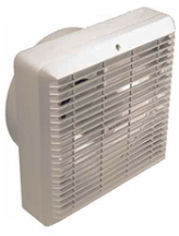 Manrose Wall / Ceiling Commercial Fan With Automatic Shutters 230mm