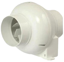 Manrose Bathroom Shower In Line Extractor Fan 4"