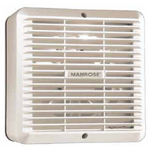 Manrose Window Commercial Fan With Automatic Shutters 230mm