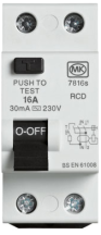 MK Sentry 80A 2 Pole 30mA Type AC RCD