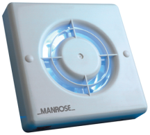 Manrose Bathroom Fan SELV Humistat 100mm