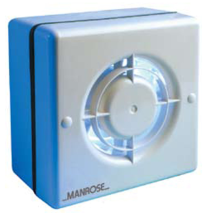 Manrose Window Bathroom Fan Pullcord 100mm