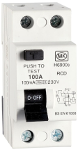 RCD DP TYPE A 100A 100MA