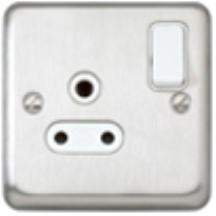 5A SOCKET POL CHROME