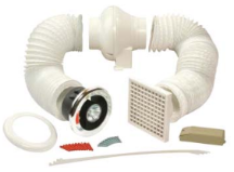 Manrose LED Showerlite Centrifugal Fan Kit Warm White