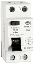 MK Sentry 63A 2 Pole 30mA Type AC RCD