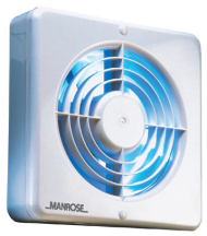 Manrose Kitchen Fan Automatic Shutters SELV 150mm