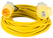 Defender 14m 16A 1.5mm Extension Lead Arctic Yellow 1.5mm