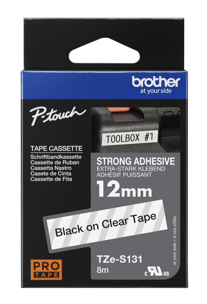 BLK/CLR 12mm PRO TAPE