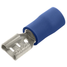 UNICRIMP QBFPO63F BLUE MALE SPADE TERMINAL (PACK 100)