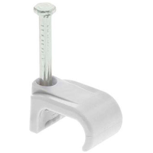 QCRIMP QFC2 3-5MM CLEAR SPEAKER CABLE CLIPS (PACK 100)