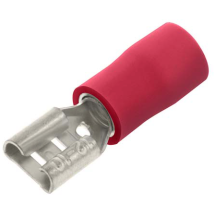 UNICRIMP QRPO63F RED MALE SPADE TERMINAL (PACK 100)