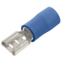 UNICRIMP QBPO63F BLUE MALE SPADE TERMINAL (PACK 100)