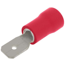 UNICRIMP QRPO63M RED MALE SPADE TERMINAL (PACK 100)