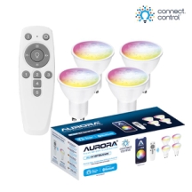 Aurora AOneâ¢ RGB+ Smart GU10 4x Starter Pack