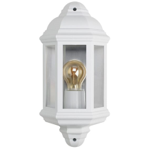 Bell 10364 Retro Half Lantern Polycarbonate White