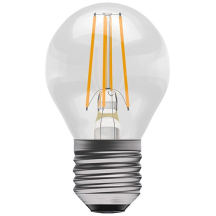 Bell LED 4W ES Dimmable Filament Round 4k - Clear