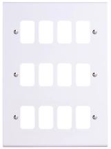 GRID PLATE 12G WHITE