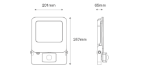 FLOODLIGHT 50W BLK