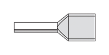 TWIN FERRULE 2X0.75MM