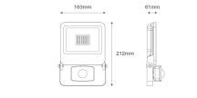 FLOODLIGHT 30W WHI