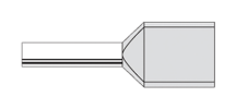 TWIN FERRULE 2X2.5MM