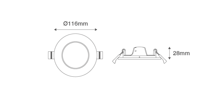 6W LED DL WW WH