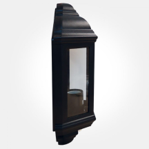 Eterna 60W Half Lantern with PIR Black