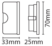 Eterna 1.7W LED Recessed or Surface Cabinet Light White 3000K