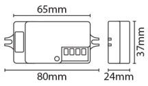 MICROWAVE SENSOR WHITE