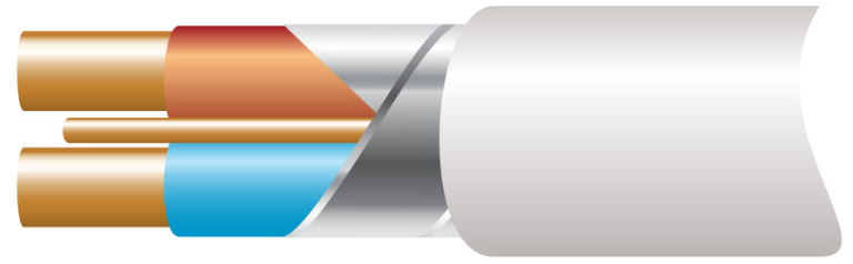 Prysmian FP2002C2.5 2 Core 2.5mm x 100m Fire Cable Available in Red, White