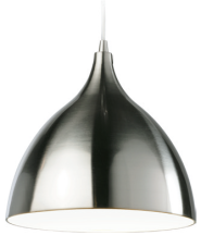 Firstlight Cafe Pendant Ceiling Light Brushed Steel