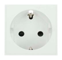 Click New Media 1g European SCHUKO Socket - White