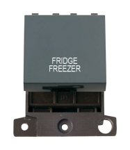 Click MiniGrid 20a Double Pole 'F/Freezer' Switch Module - Black