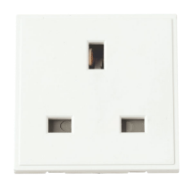 Click New Media 13a UK Socket Outlet - White