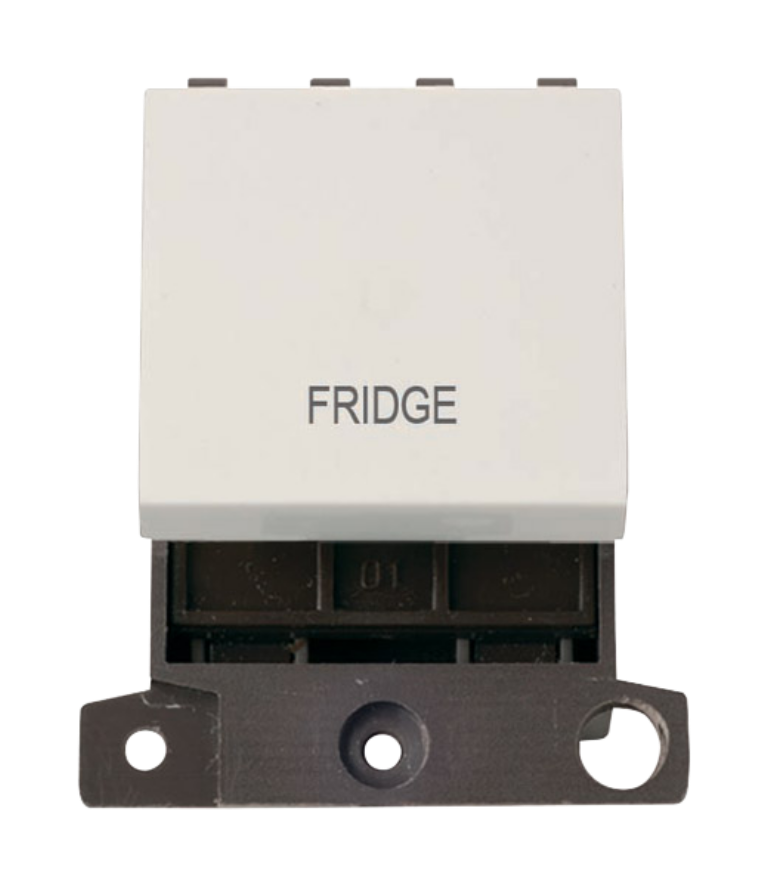 Switch Module 20A Double Width Polar White "Fridge"