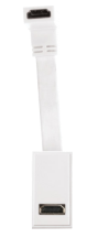 Click New Media 1 Gang HDMI With Fly-Lead - White