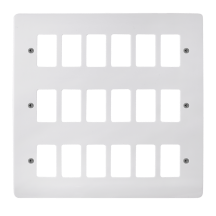 Scolmore Click Gridpro Mode 18 Gang Front Plate White